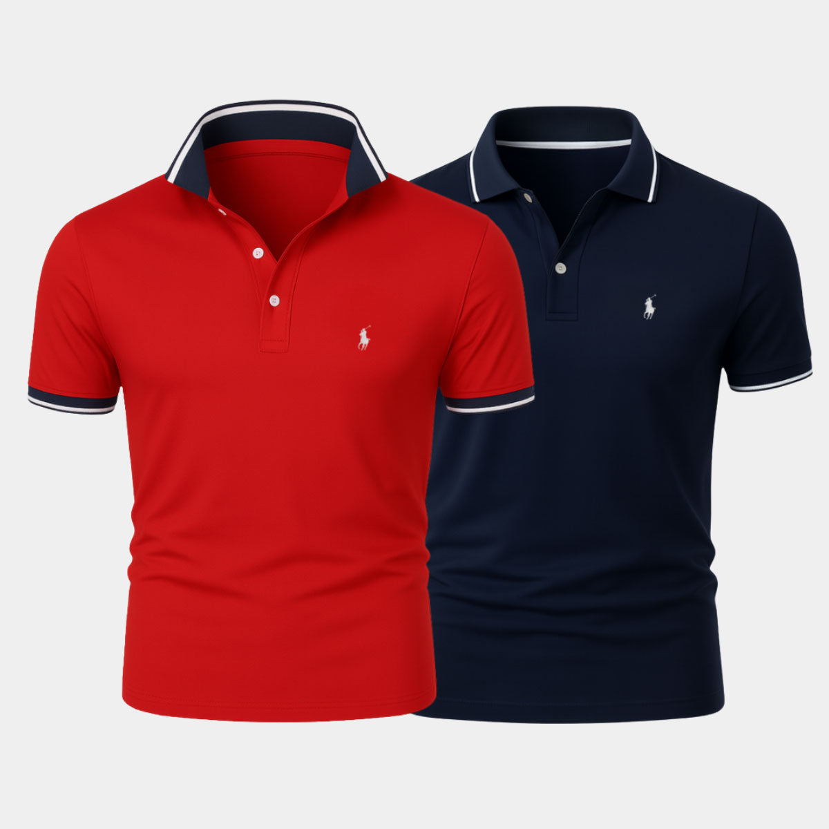 R&L | Set of two slim-fit cotton shirts - Buy 1, Get 1 Free