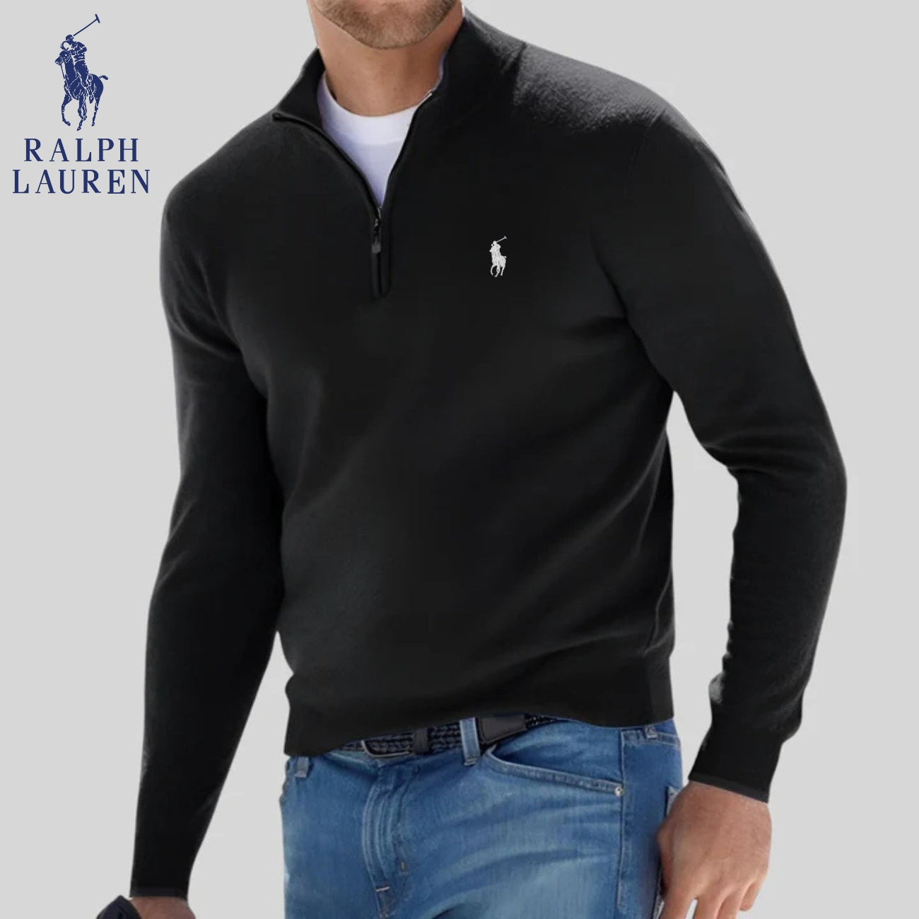R&L | Half-zip jumper – CLEARANCE SALE