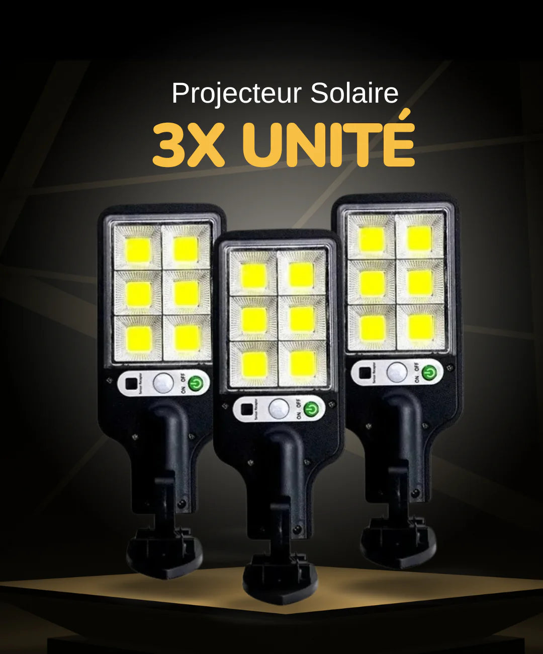 Projecteur Solaire LED 6500K