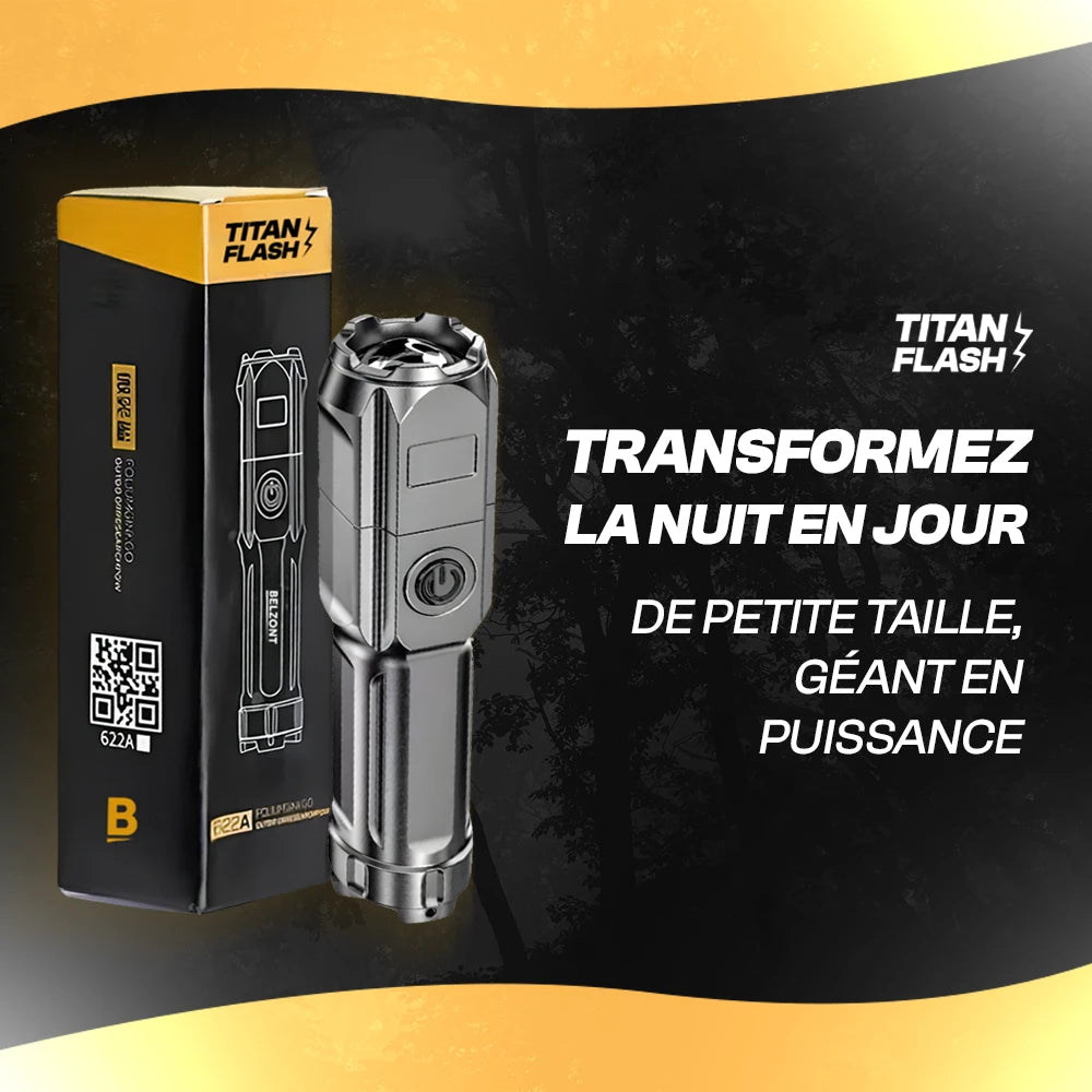 TITAN FLASH - Super Lampe Torche Avec 10.000 Lumens