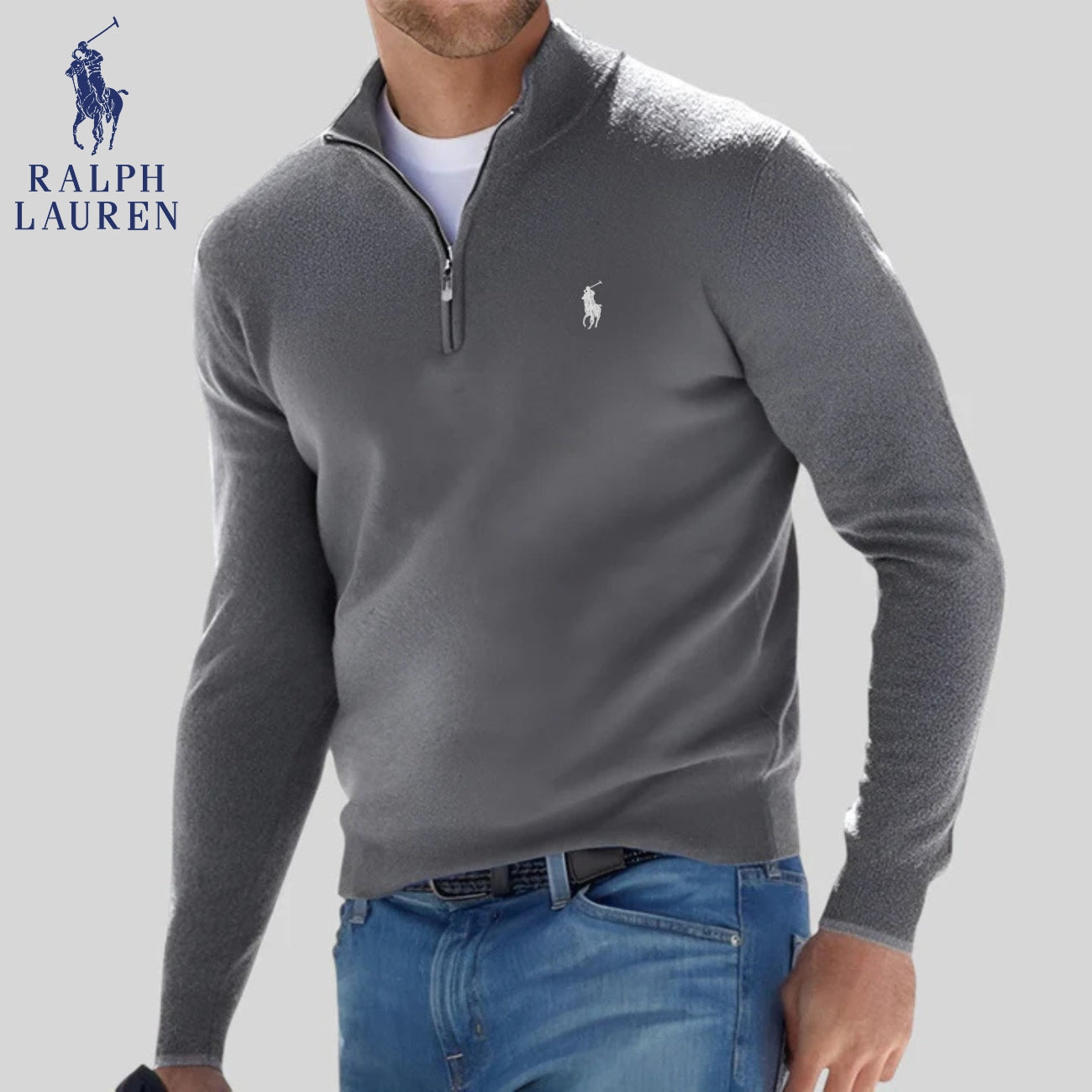 R&L | Half-zip jumper – CLEARANCE SALE
